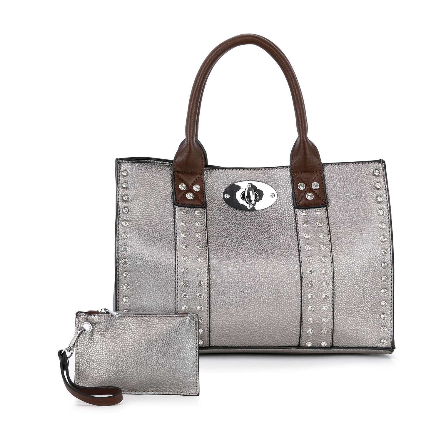 Handbag Express - Accessorized Twist-Lock Handbag