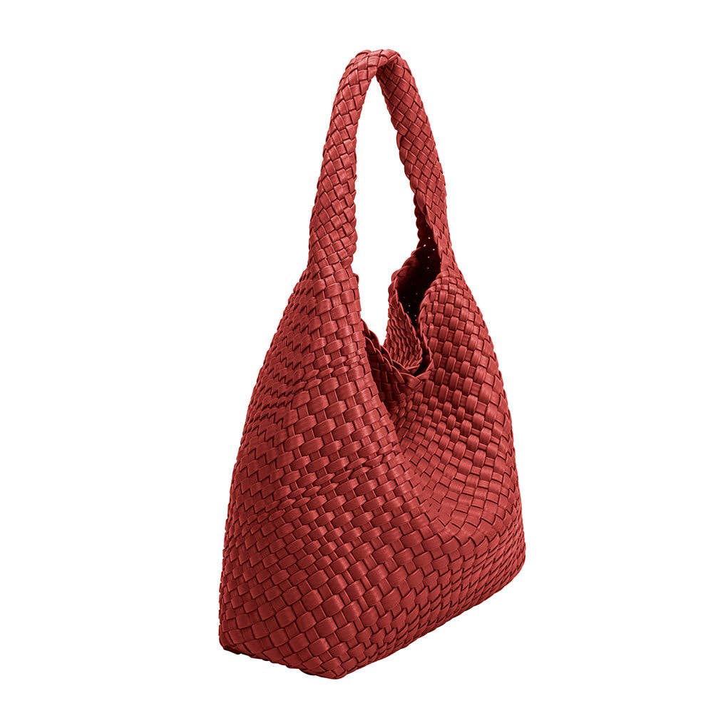 Melie Bianco - Johanna Red Large Recycled Vegan Shoulder Bag