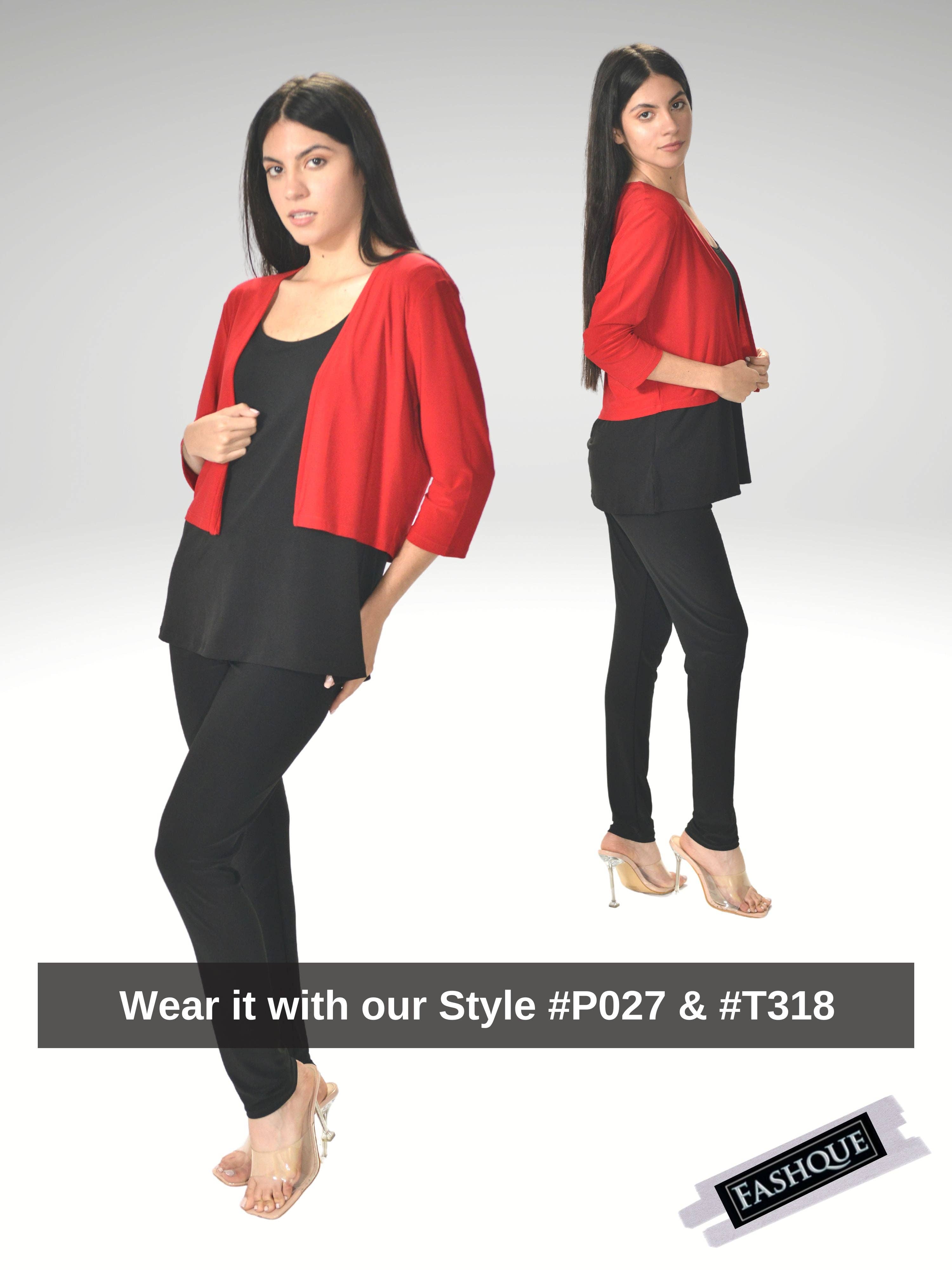 Fashque Designs - Bolero with 3/4 Sleeves - T360