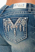 Grace in LA - Aztec Embroidery Motif Junior Boot Cut