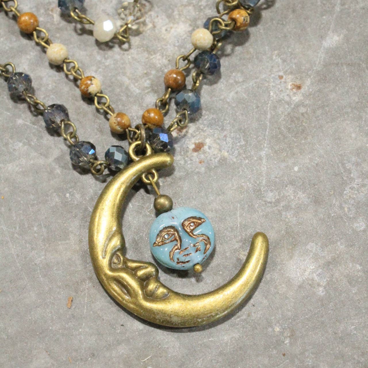The Primitive Peddler, Inc. - Over The Moon In Love With You Layered Necklace