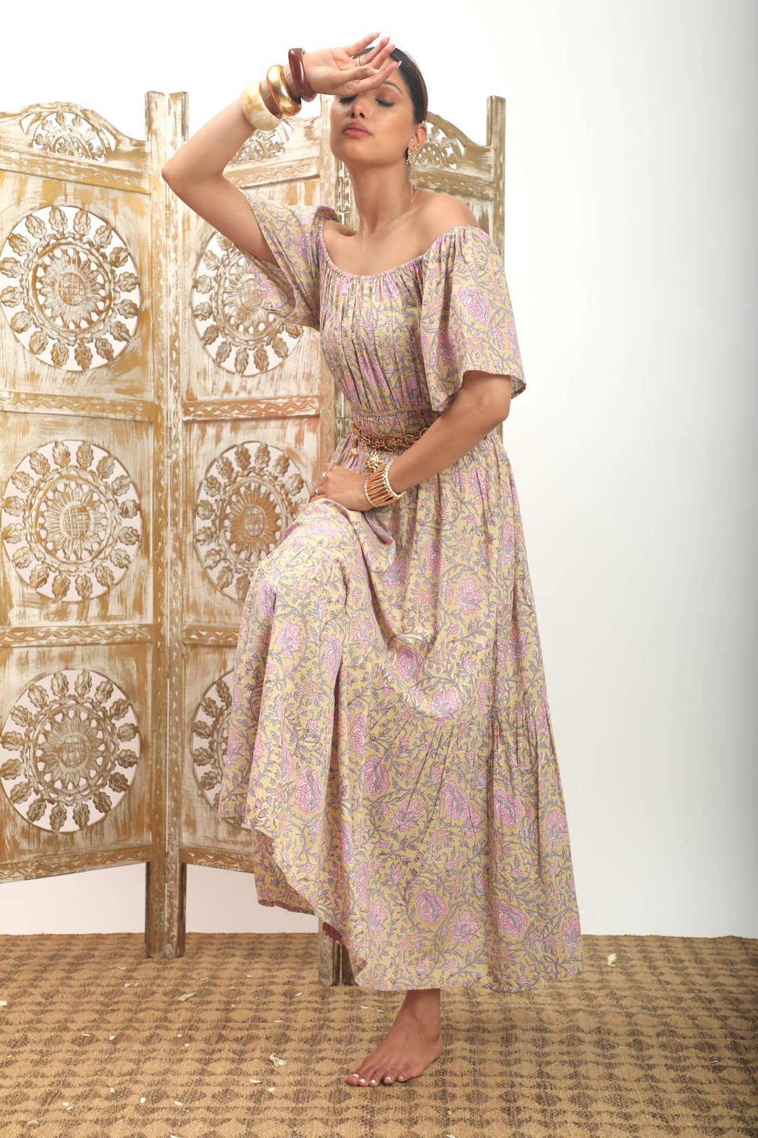  Cotton Block Printed Maxi (Willa)