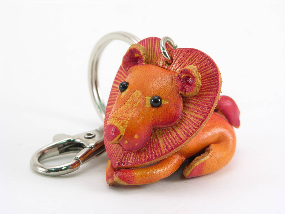 Sunflower Handmade leather inc - Handmade Leather Lion Key Chain