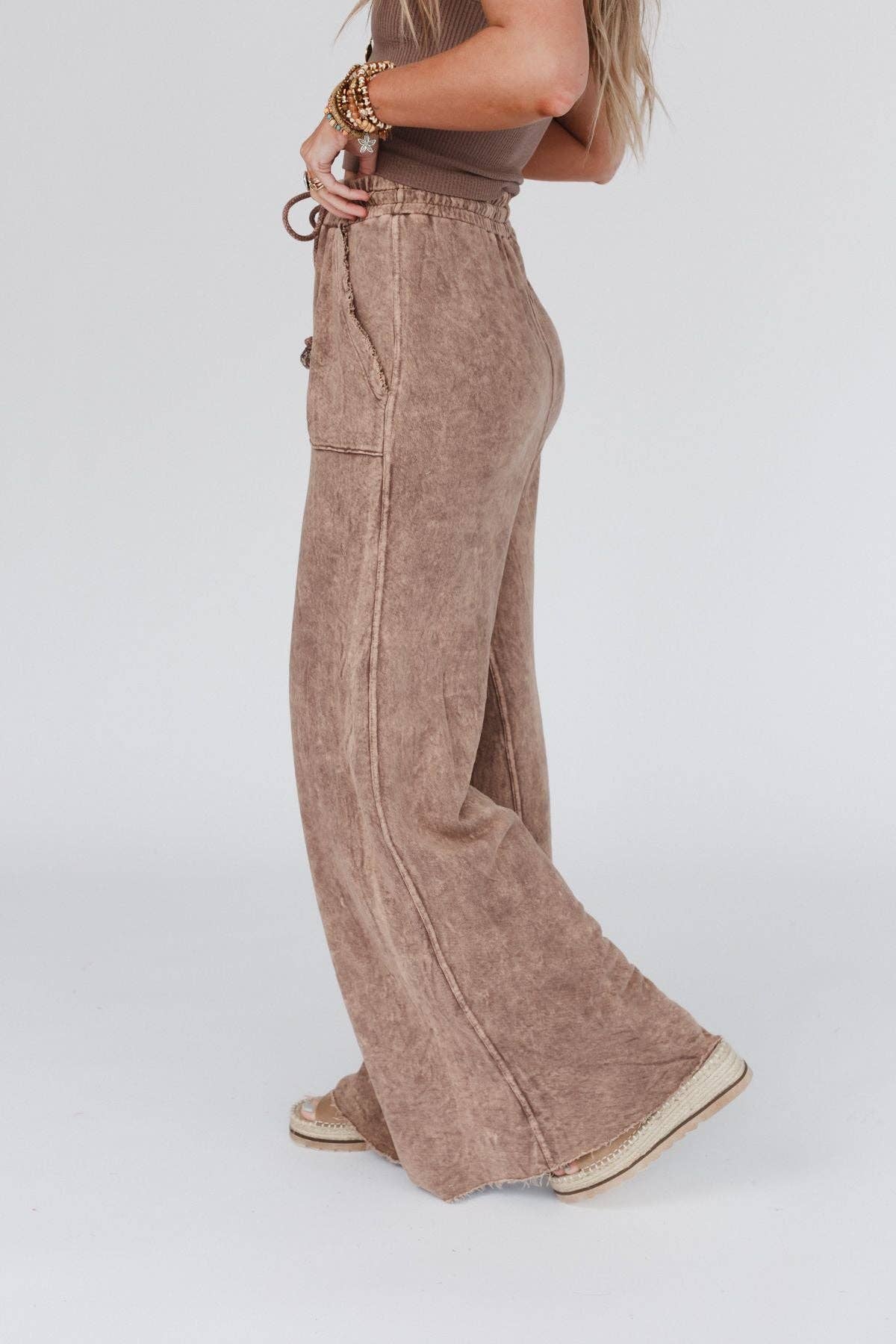 Three Bird Nest - Relaxing Robin Wide Leg Pant - New Mauve