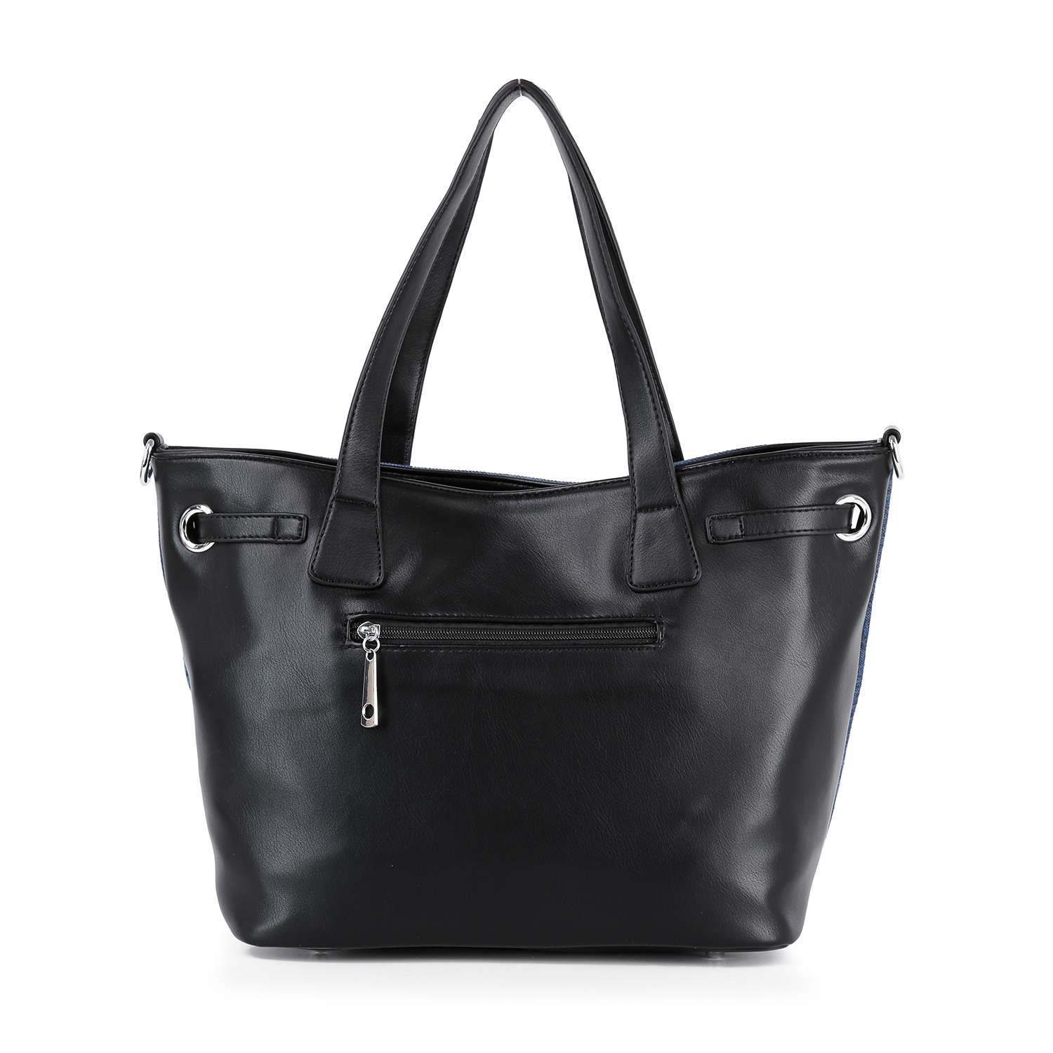 Handbag Express - Buckle Accented Sparkling Tote Handbag