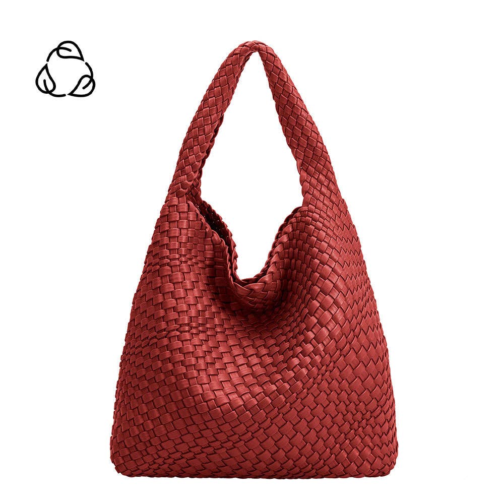 Melie Bianco - Johanna Red Large Recycled Vegan Shoulder Bag