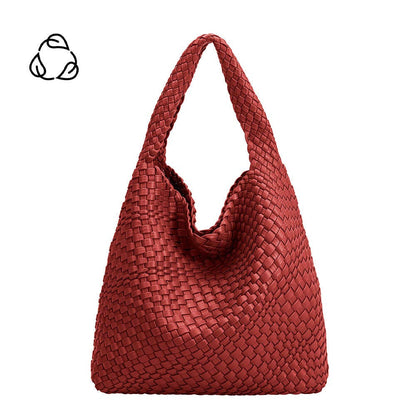 Melie Bianco - Johanna Red Large Recycled Vegan Shoulder Bag