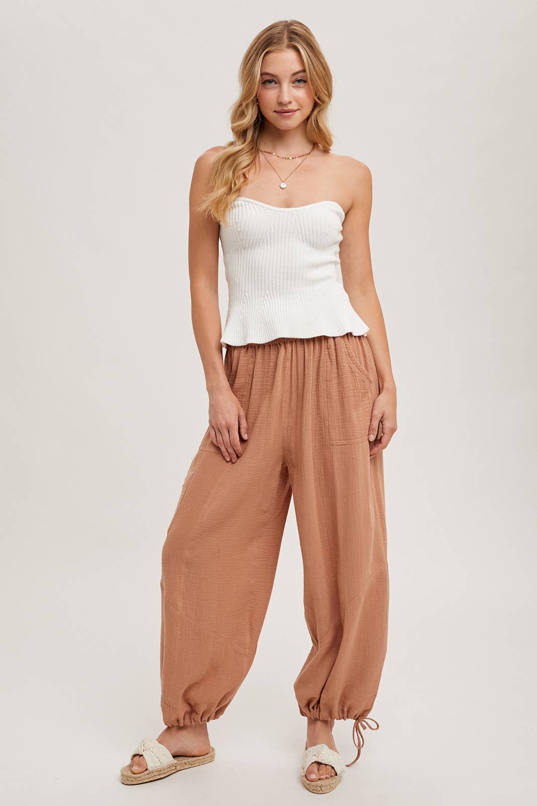 Bluivy - JOGGER HAREM DRAWSTRING PANTS
