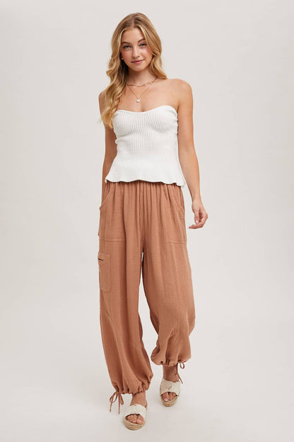 Bluivy - JOGGER HAREM DRAWSTRING PANTS