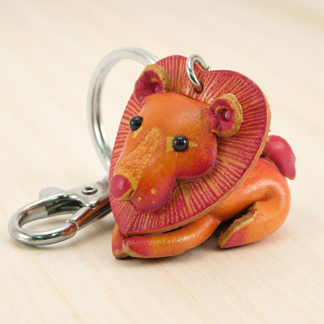 Sunflower Handmade leather inc - Handmade Leather Lion Key Chain