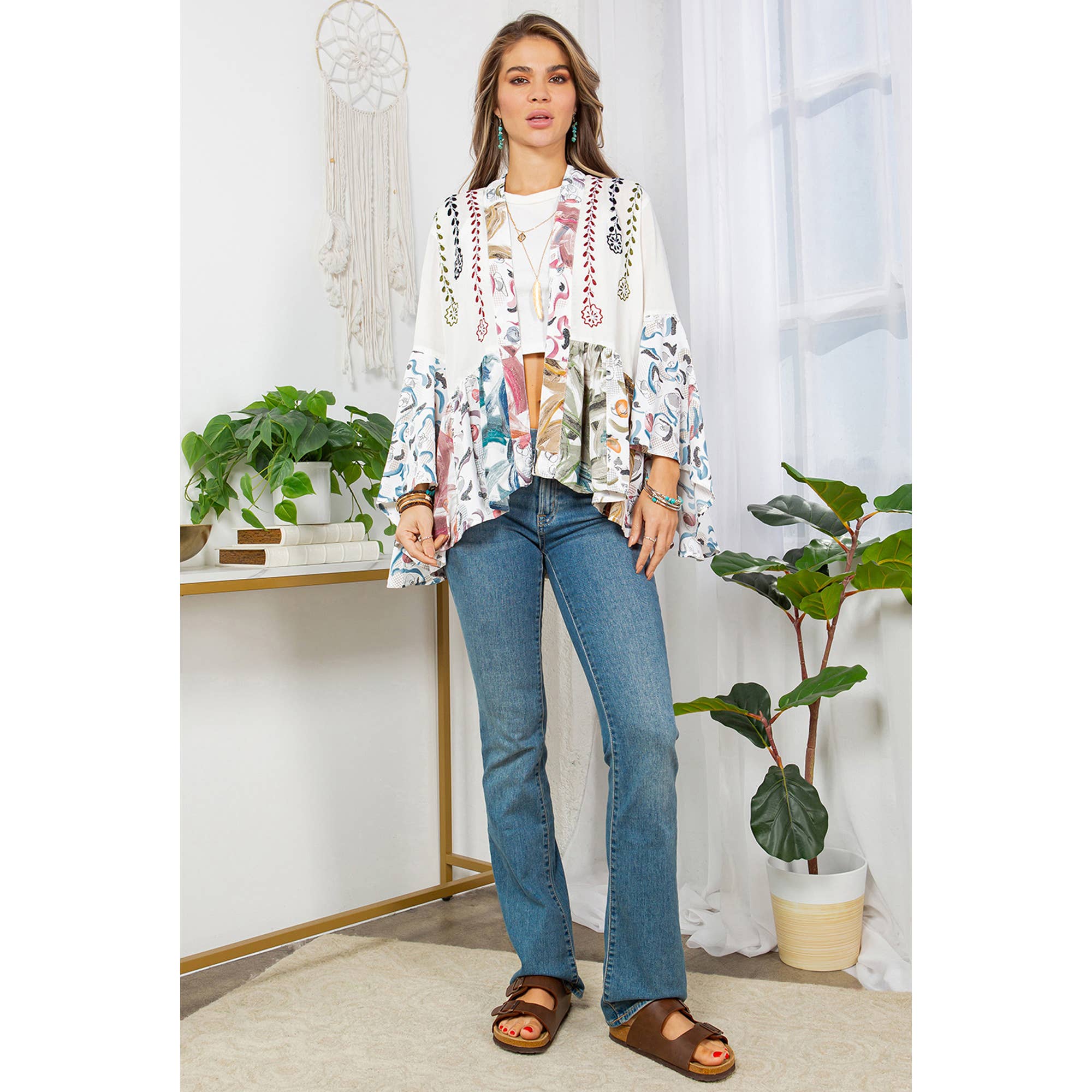  Denim &amp; Dreams: The Patchwork Kimono Shrug