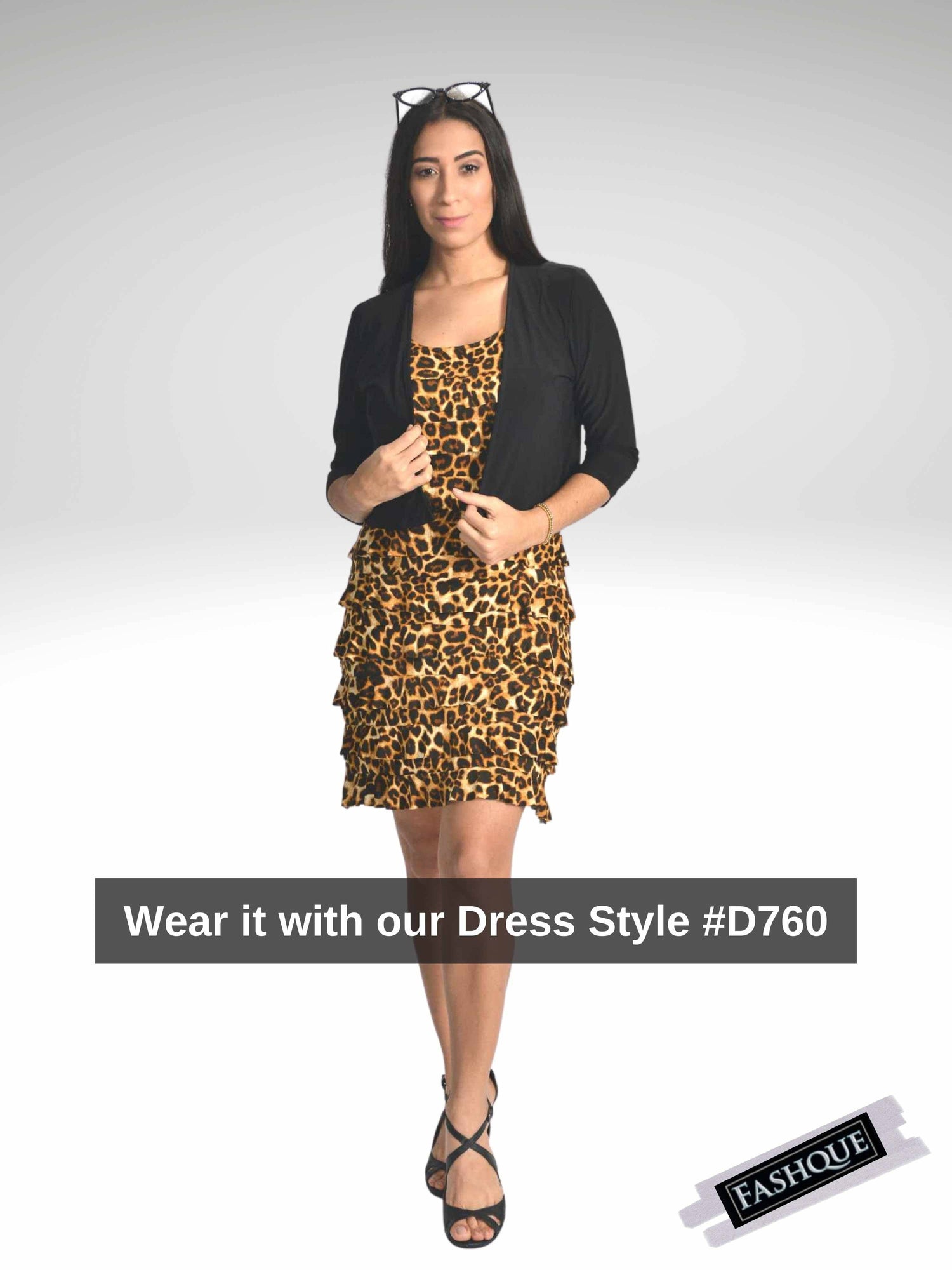 Fashque Designs - Bolero with 3/4 Sleeves - T360