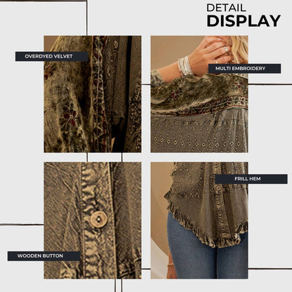 Young Threads - Bohemian Elegance: Stonewashed Rayon Top 