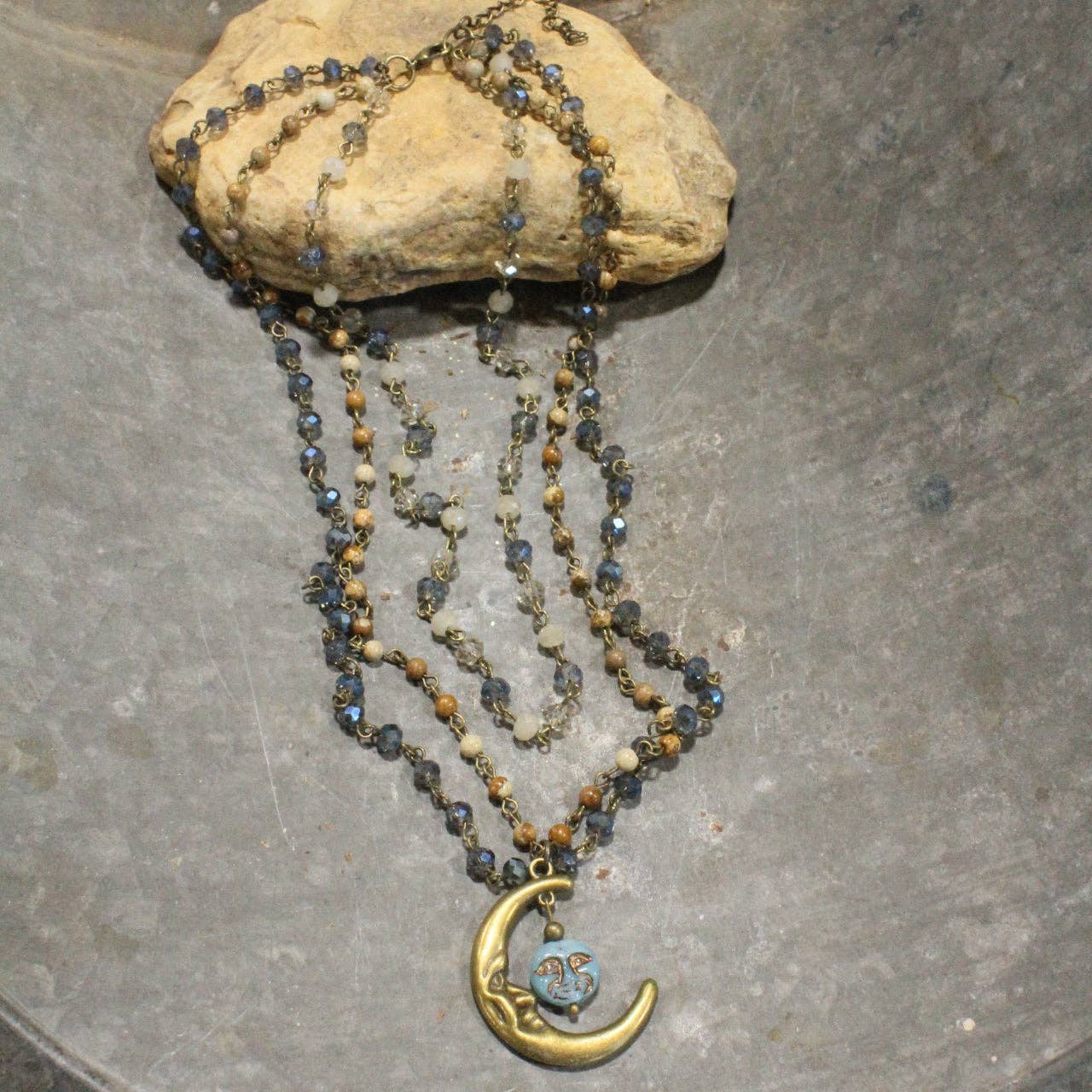The Primitive Peddler, Inc. - Over The Moon In Love With You Layered Necklace