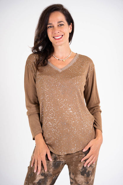 Look Mode Usa OUTLET - Shimmer Long Sleeve Shirt