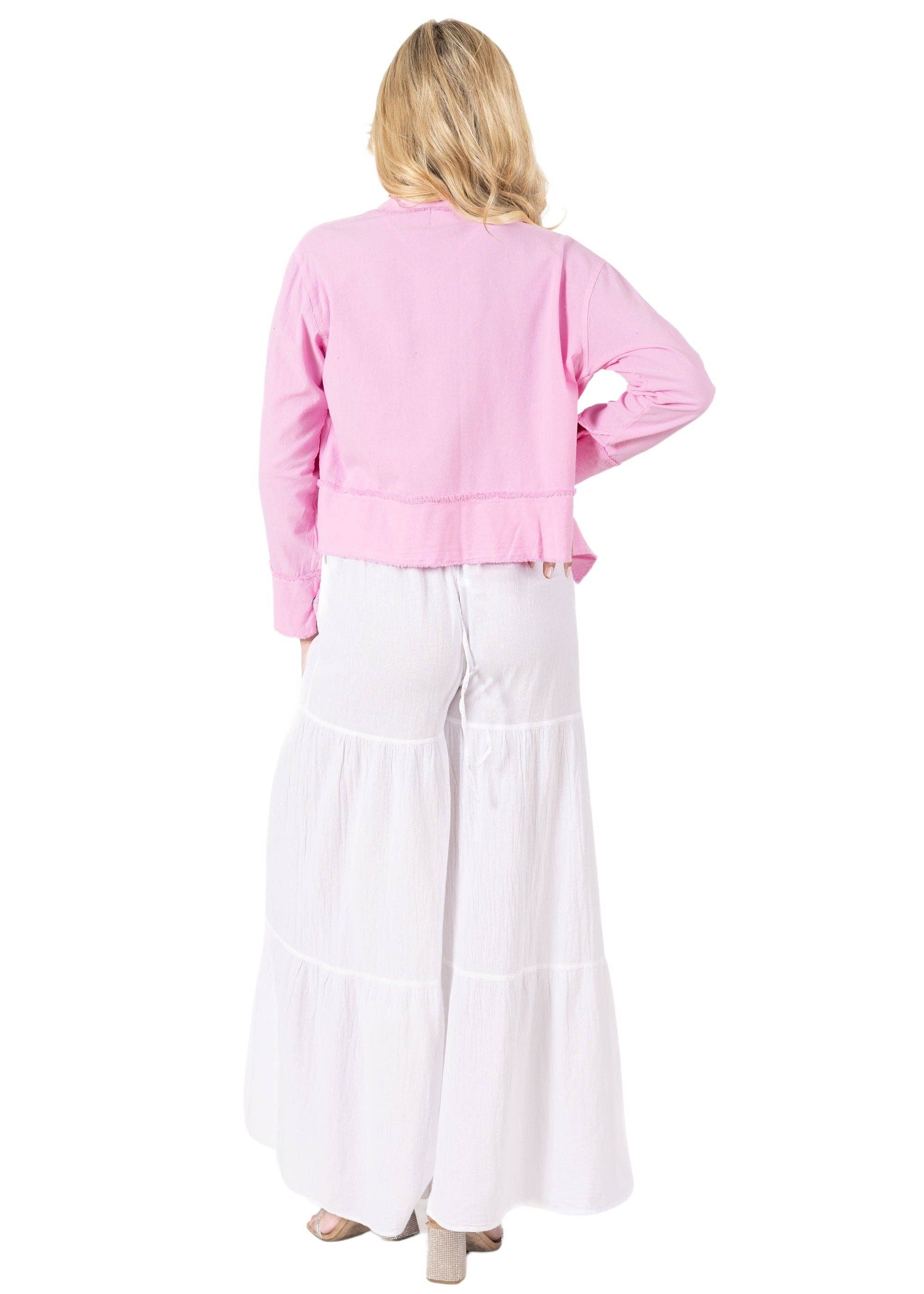 Seaspice Resort Wear - Hot Pink Cotton Jacket