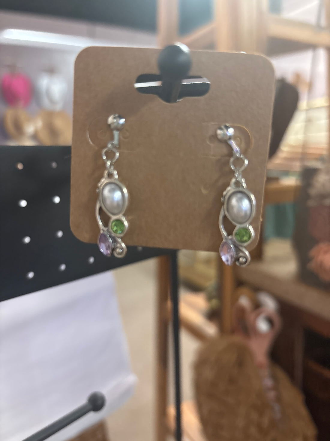 OhHeyBec--Clip on dangle earrings