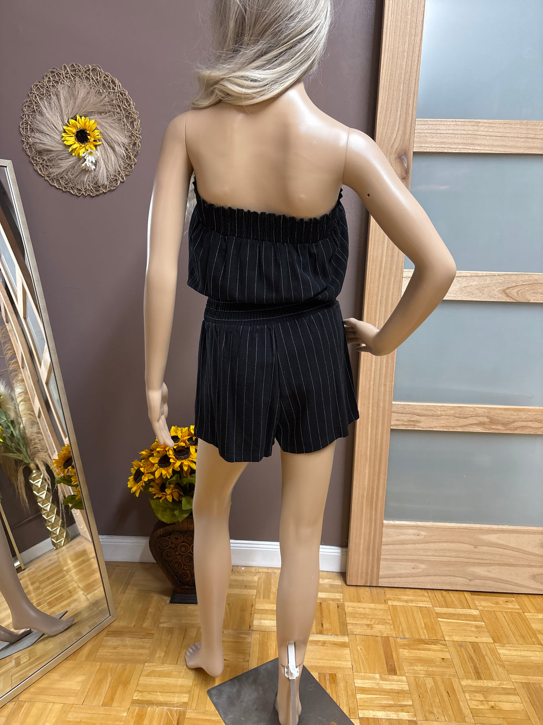 Brooklyn Isles-Pin striped shorts