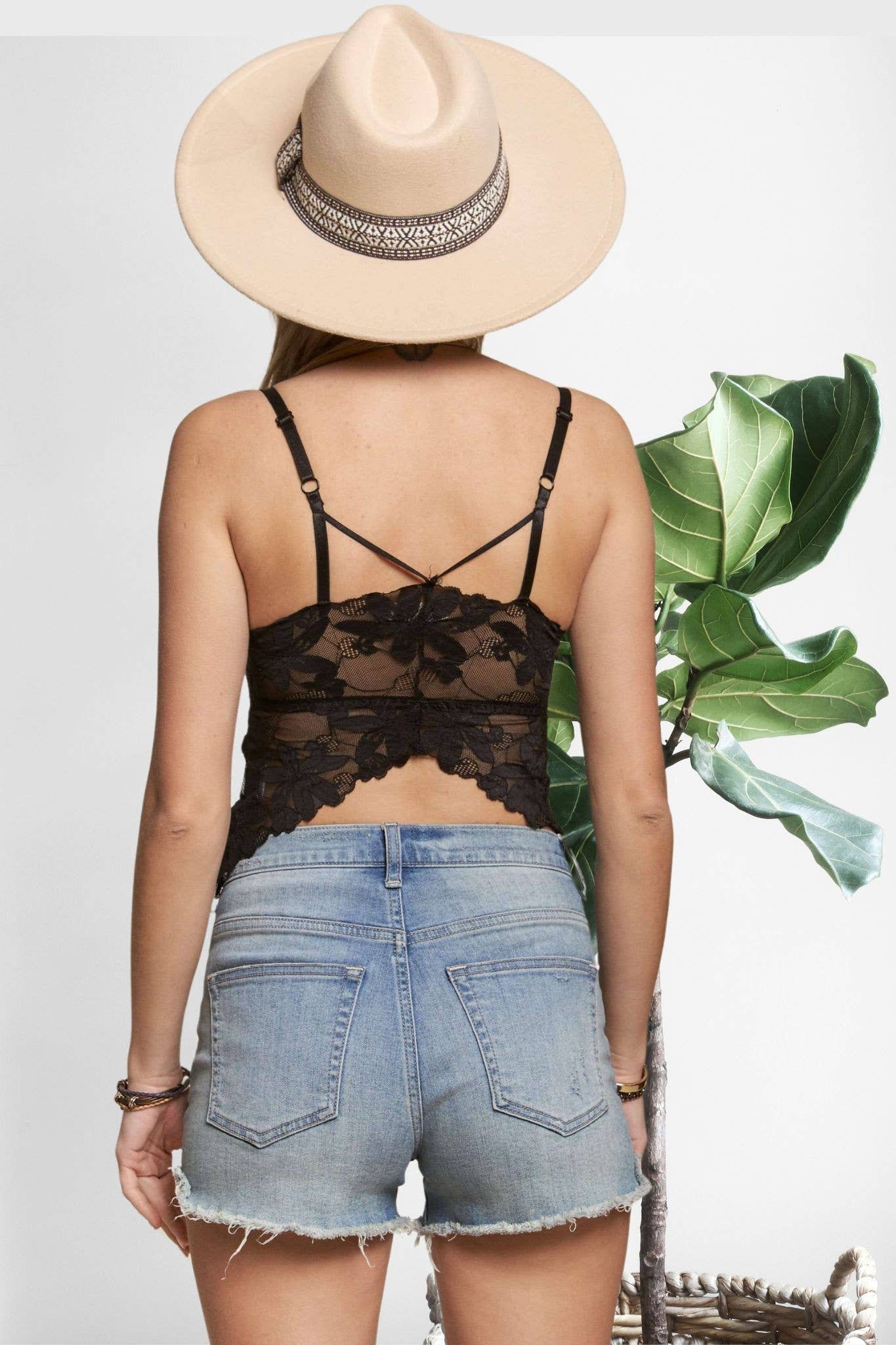 Madelyn - RHINESTONE LACE TOP