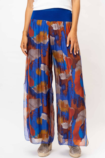 Look Mode Usa - Women printed Silk Pant