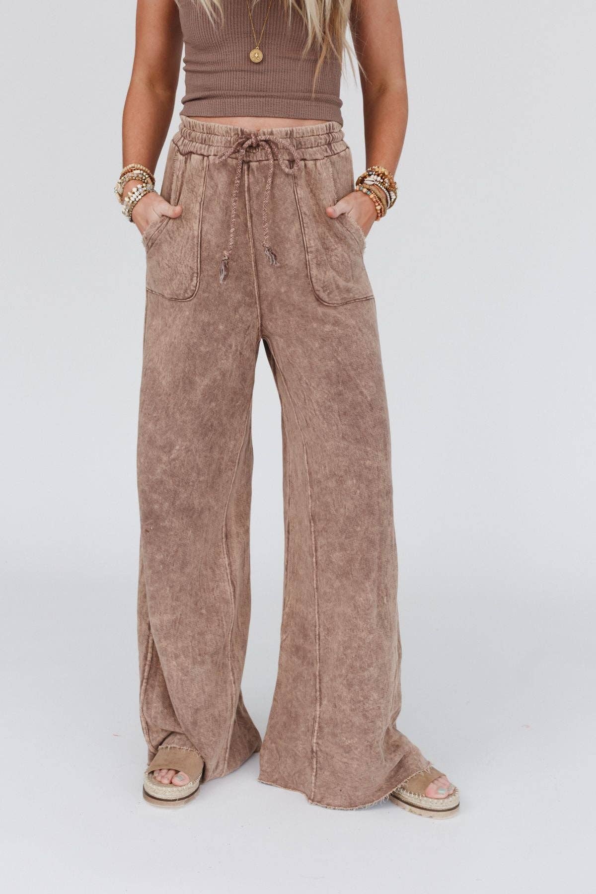 Three Bird Nest - Relaxing Robin Wide Leg Pant - New Mauve