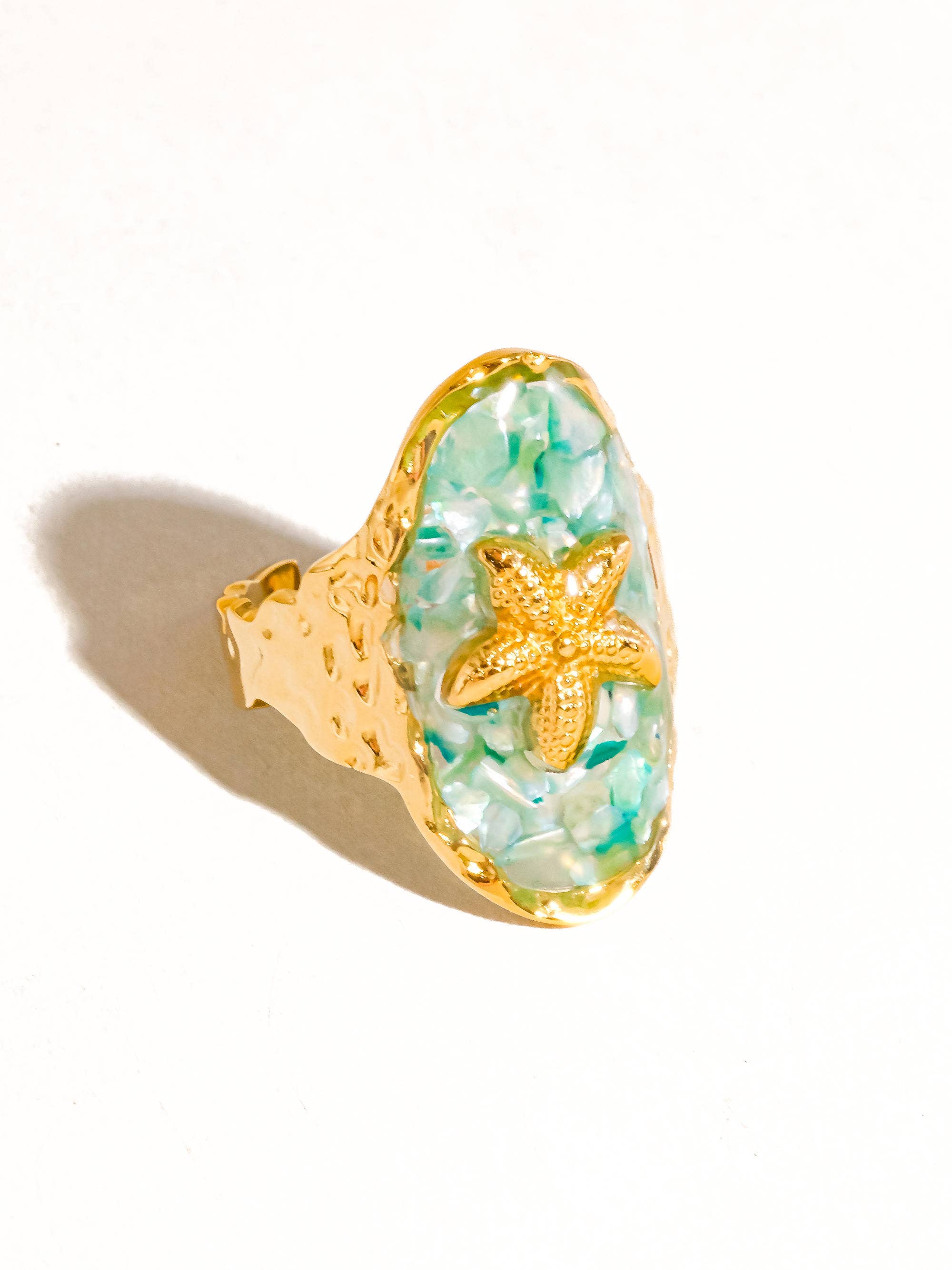 Flânerie by MAIQ - Keshet 18K Gold Non-Tarnish Starfish Ring