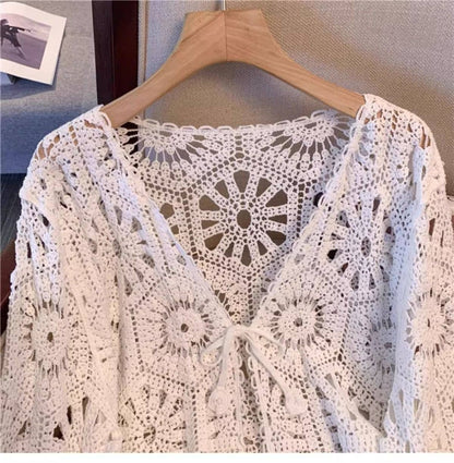 Hope &amp; Sunshine - Bohemian Crochet Knit Cover-Up