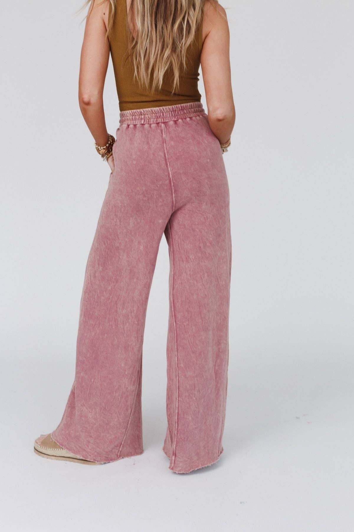 Three Bird Nest - Relaxing Robin Wide Leg Pant - New Mauve