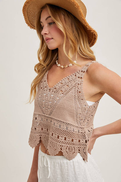 Bluivy - CROCHET LACE TANK