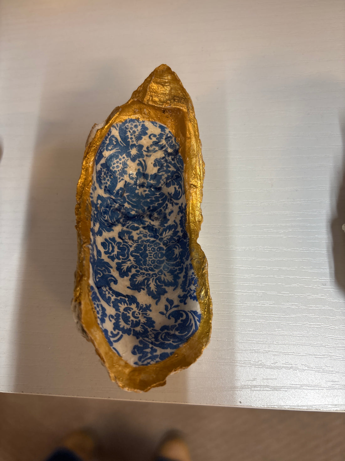 Decoupage Oyster Ornament