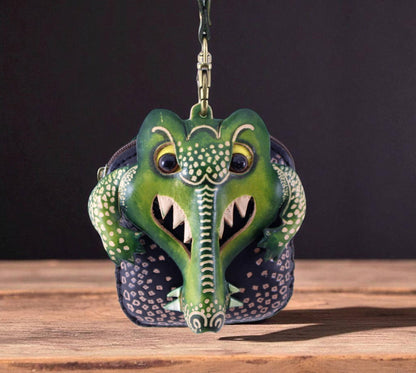 Sunflower Handmade leather inc - Handmade leather Alligator &amp; Crocodile Wristlet