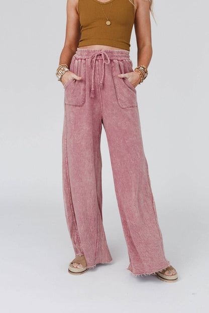 Three Bird Nest - Relaxing Robin Wide Leg Pant - New Mauve