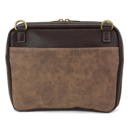 Chala  Companion Organizer Crossbody Sunflower Brown Purse