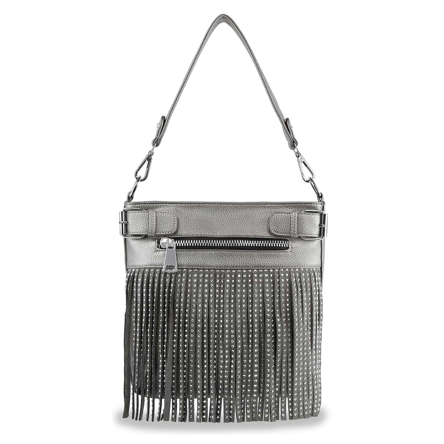 Handbag Express - Classic Fringe Convertible Crossbody