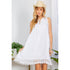 Young Threads - 70s Janis Joplin Babydoll Dress Sleeveless, V-Neck With Lace