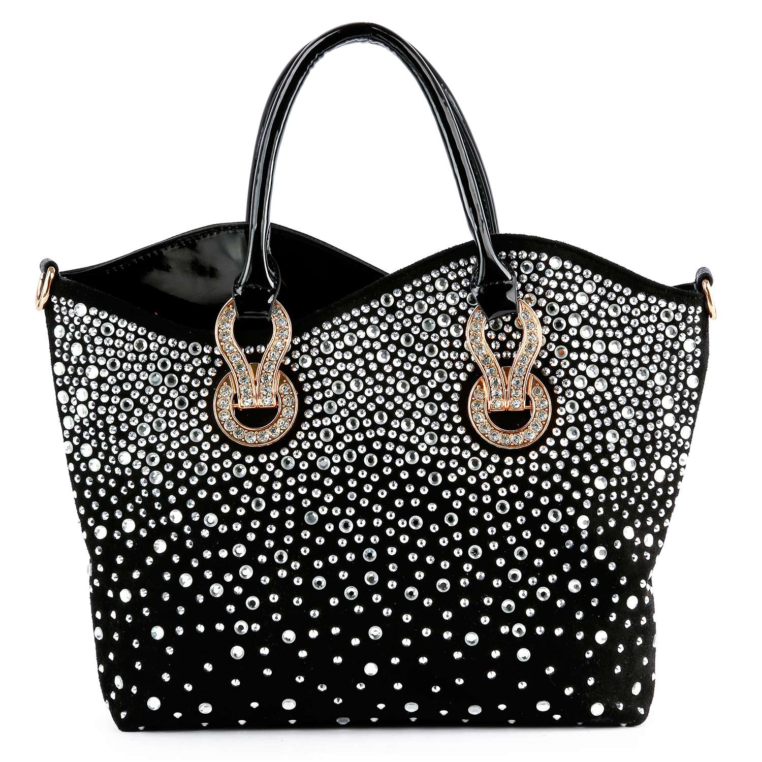 Handbag Express - Rhinestone Ombre Design Elegant Tote