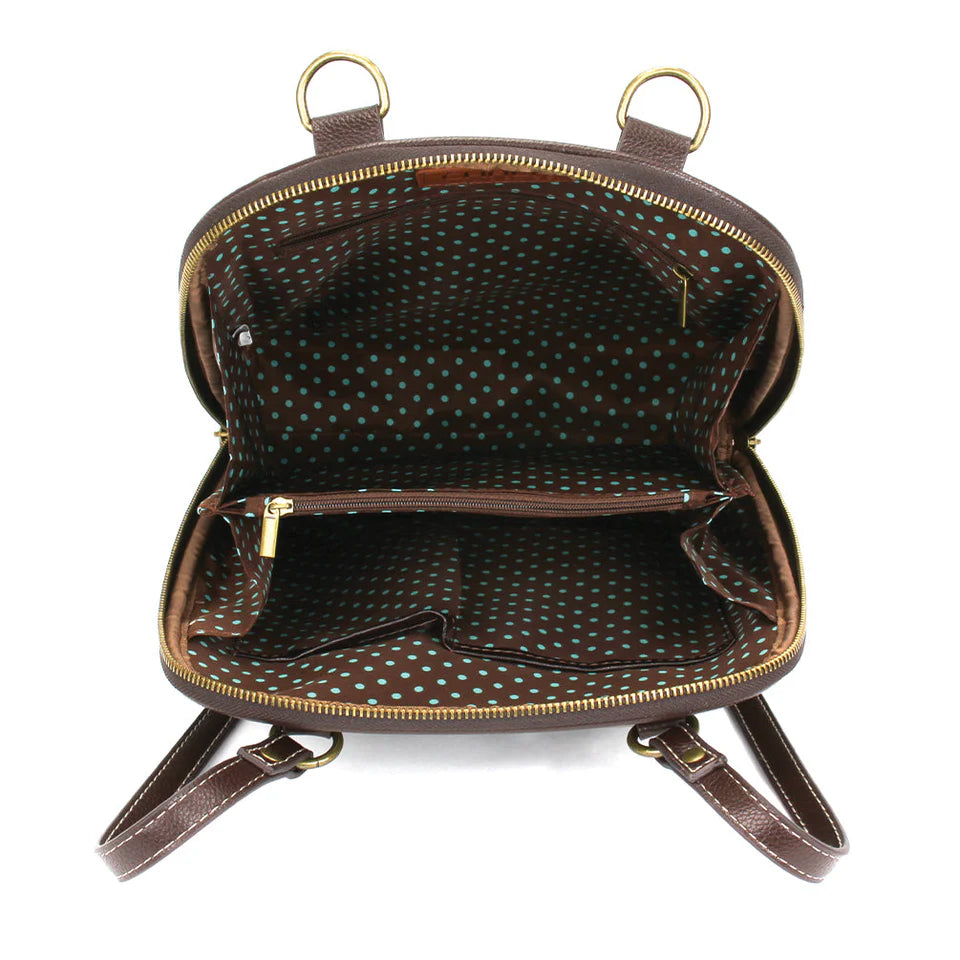 Chala-Convertible Backpack Purse Black Cat (gray)