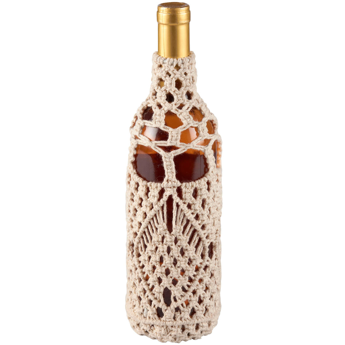 MACRAME WINE BOTTLE COVER