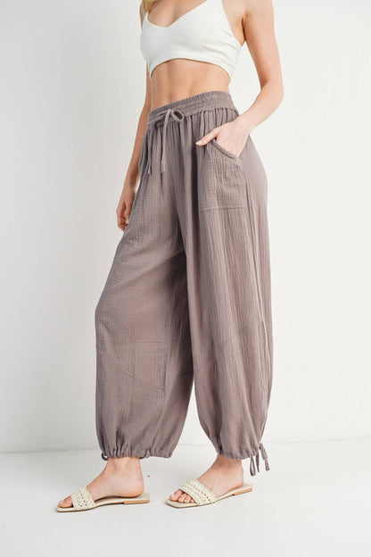 Bluivy - JOGGER HAREM DRAWSTRING PANTS