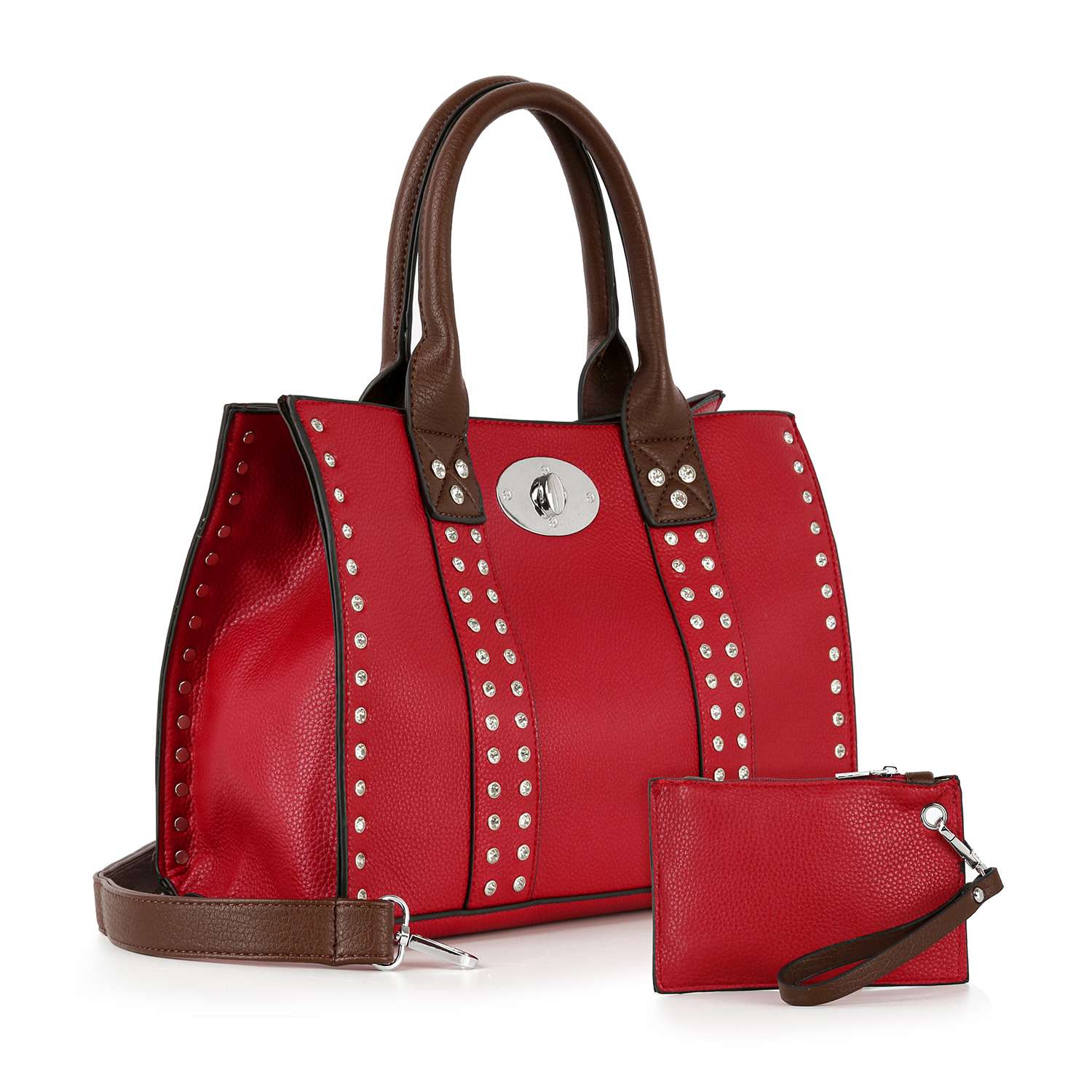 Handbag Express - Accessorized Twist-Lock Handbag