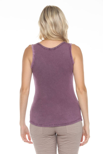 Marisima by Urban Mangoz - Sequin V-Neck Tank Tops