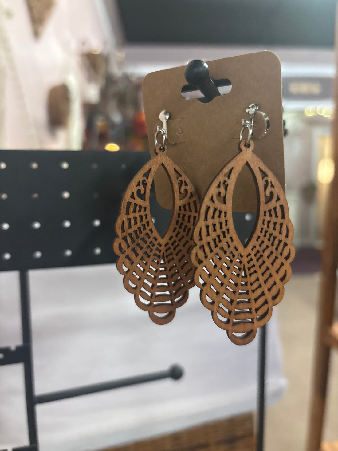 OhHeyBec--Clip on dangle earrings