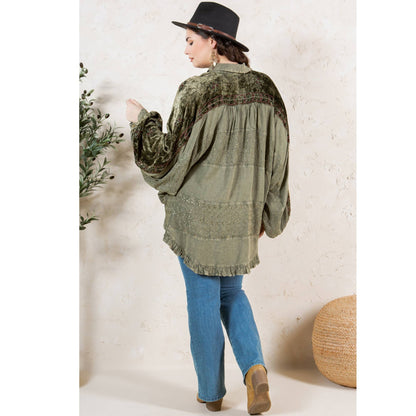 Young Threads - Bohemian Elegance: Stonewashed Rayon Top 