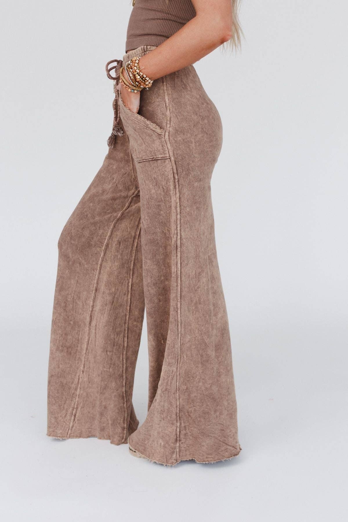 Three Bird Nest - Relaxing Robin Wide Leg Pant - New Mauve