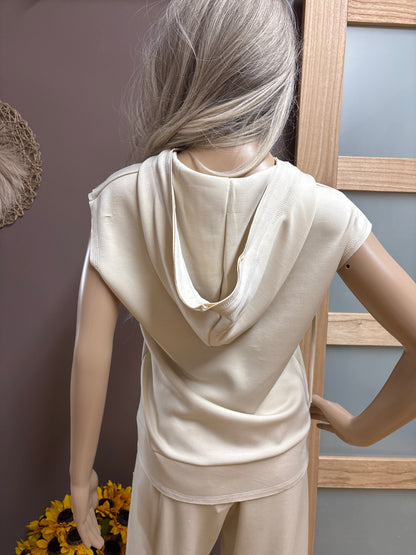 Brooklyn Isles- cream leisure pants