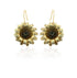 COPPER ARTS INC. Sunflower gold earrings