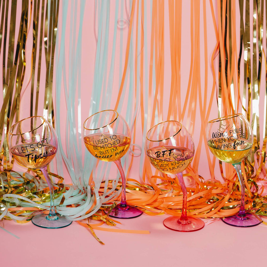 Wine Flies - 11 oz Tipsy Stemmed Wine Glass