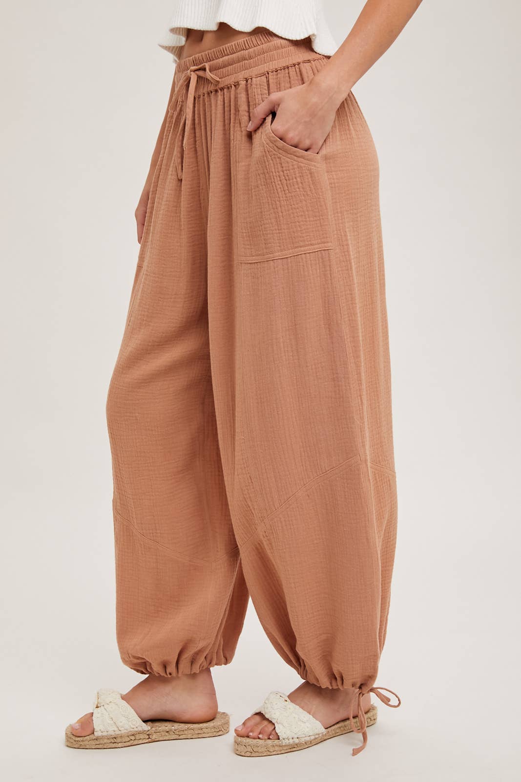 Bluivy - JOGGER HAREM DRAWSTRING PANTS