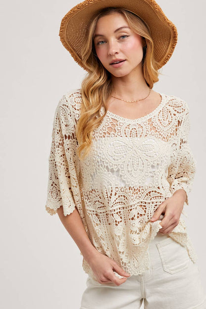 Bluivy - CROCHET LACE TOP