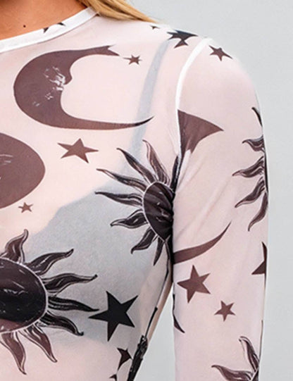 Sweetkama - Ladies Moon Sun Star Blouse